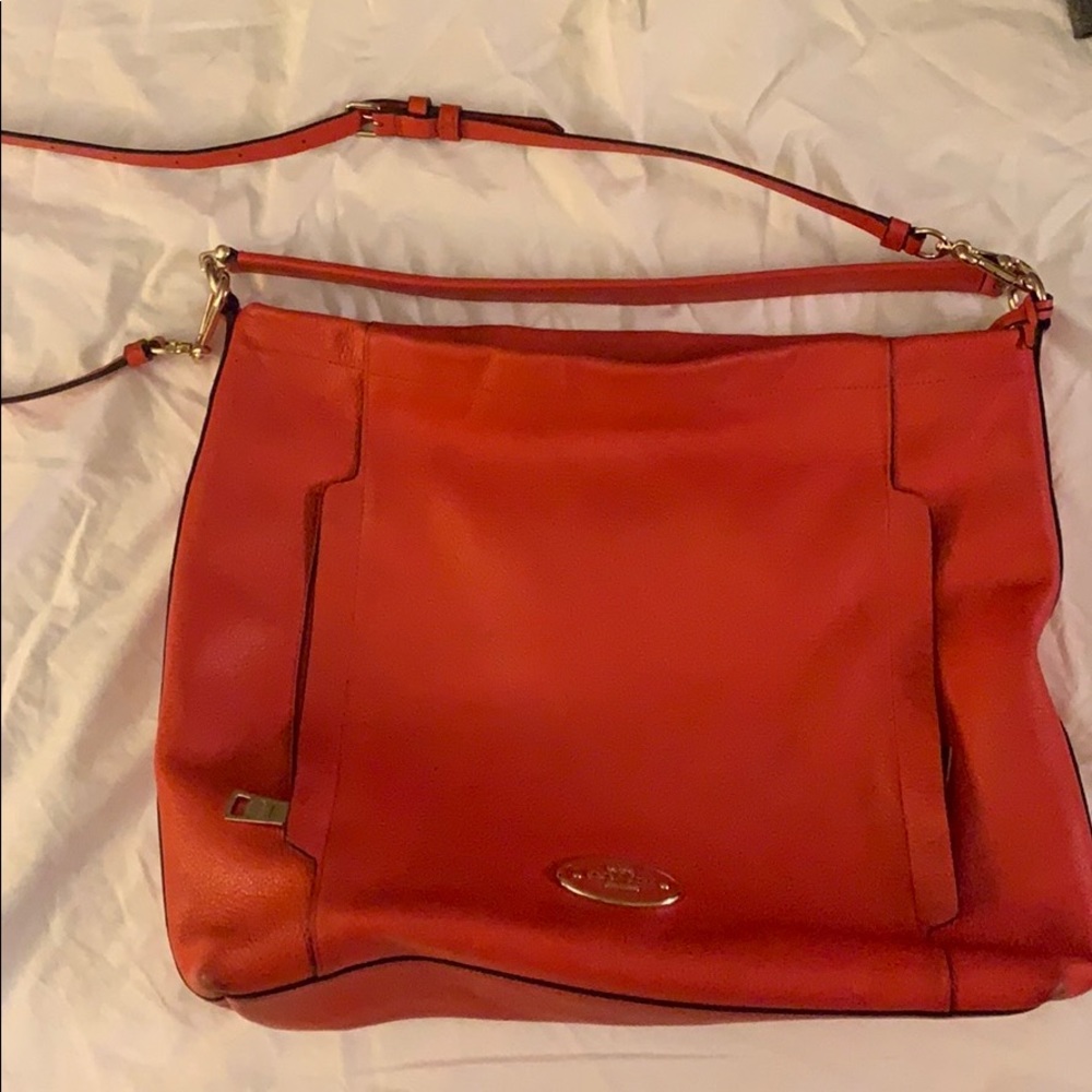 Orange Coach Tote - Picture 2 of 7